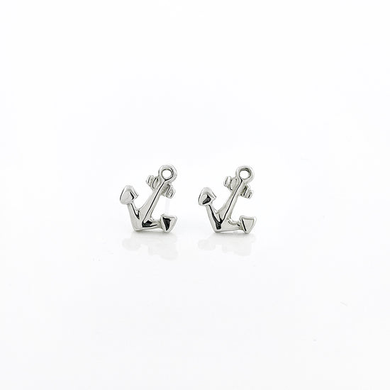 Petite Anchor Stud Earrings
