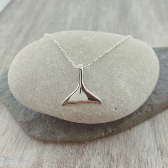 Small Whale Tail Necklace