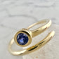 Petite Bezel Set Sapphire Ring