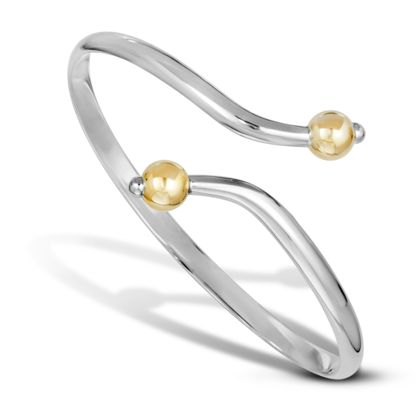 Cape Cod Bracelet DOUBLE Ball - 14K Gold & factory Sterling Silver (.925)