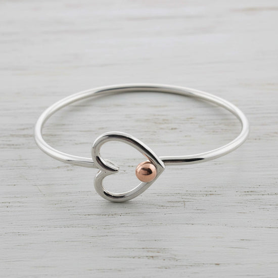 Cape Cod Heart Hook Bracelet Rose Gold