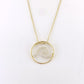 14k Gold + Diamond Curling Wave Necklace