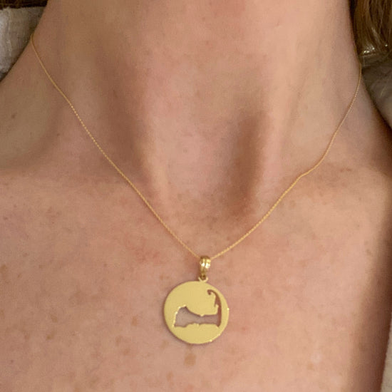 Cape Cod Cut-Out Disc Pendant