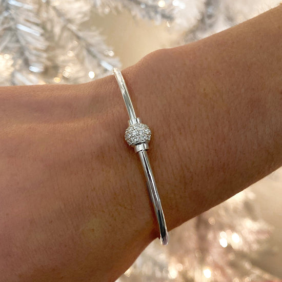 Cape Cod Pavé Diamond Ball Bracelet