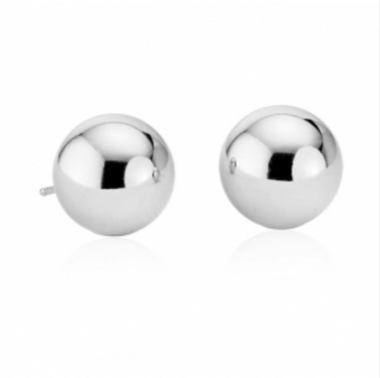 Sterling Silver Cape Cod Single Ball Stud Earrings