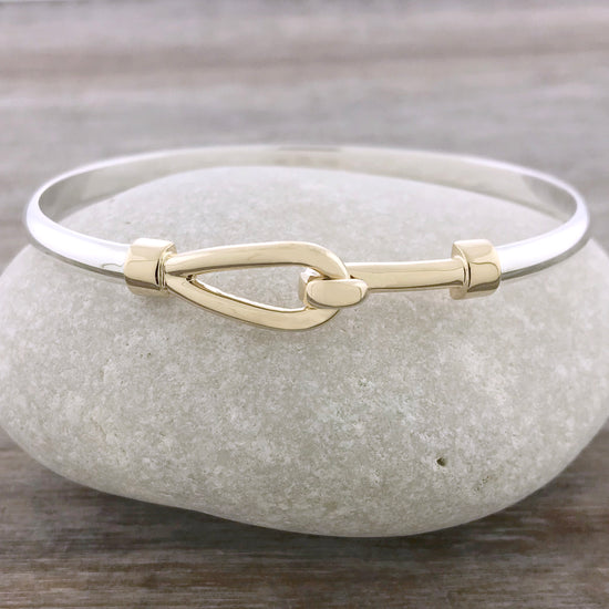 Two Tone Simple Hook Bracelet