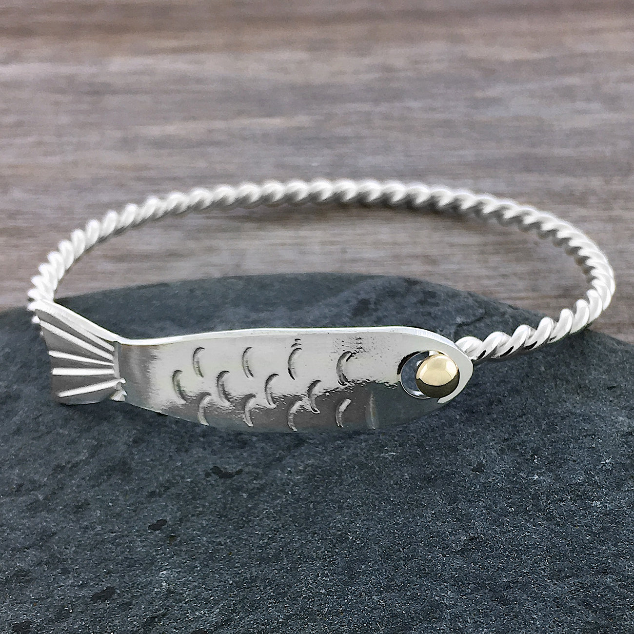 Cape Cod Fish Cuff Bracelet 8 (XL)