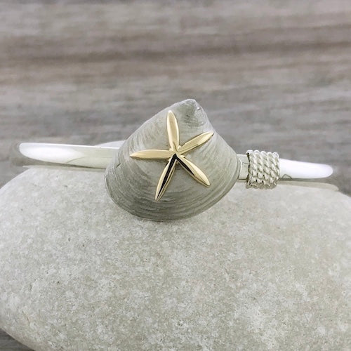 The Cape Cod Bracelet - Stainless Steel with Gold Ball
