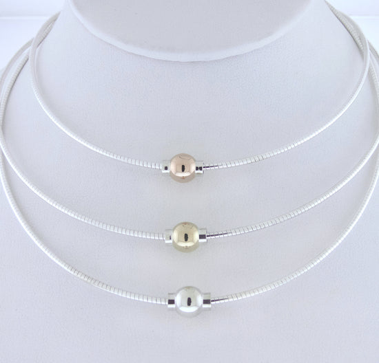 Cape Cod Single Ball Omega Necklace