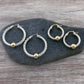 Two Tone Cape Cod Twist Hoops