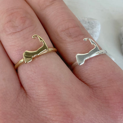 Capeology Cape Cod Map Ring
