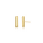 14K Gold Bar Stud