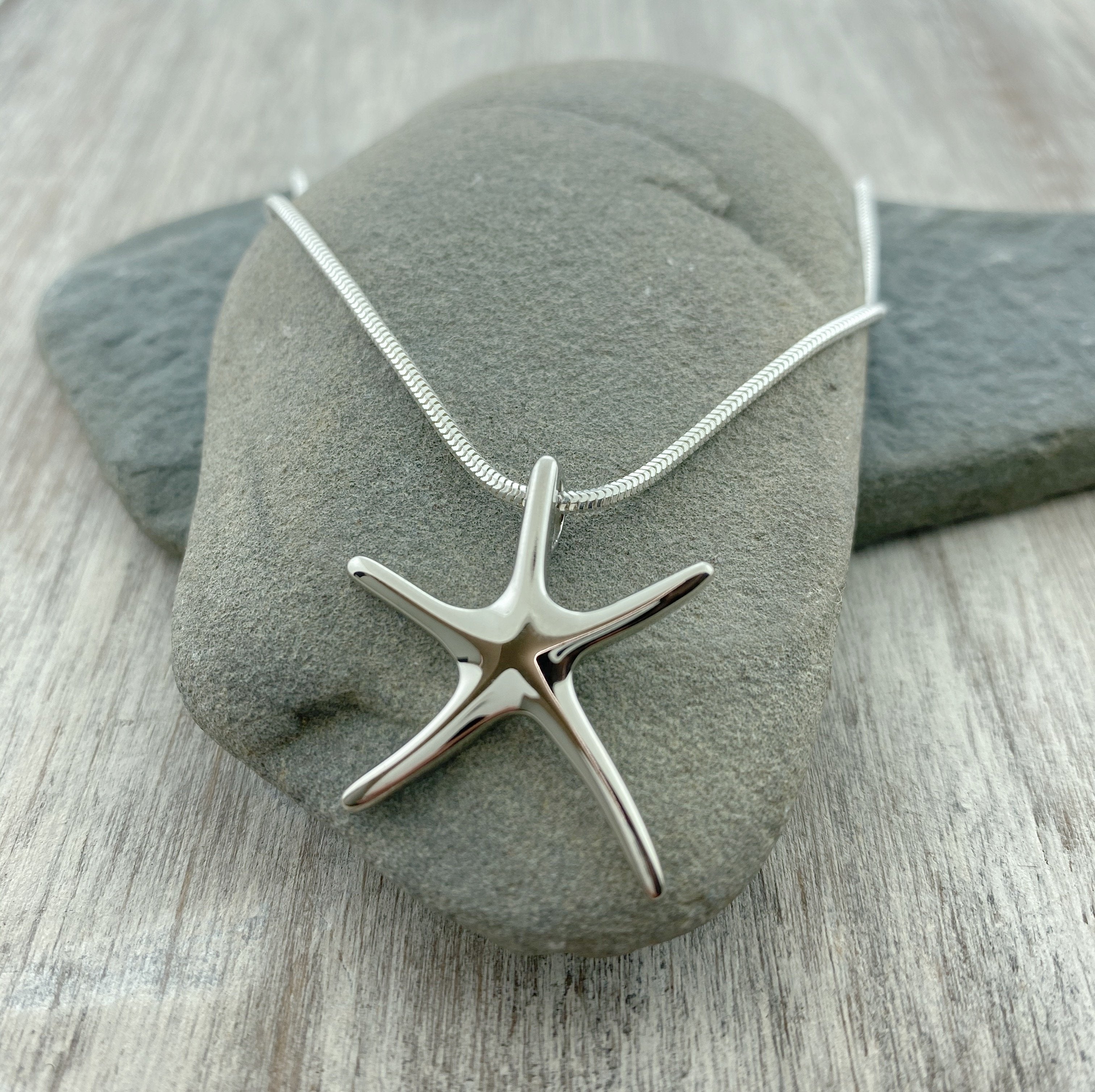 Blue Starfish Necklace – Silver Linings Jewelry