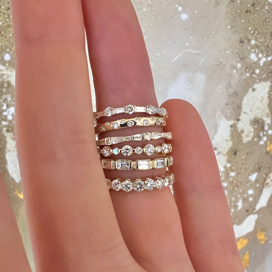 Baguettes and Rounds Diamond Band