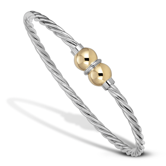 Cape Cod Double Ball Twist Bracelet