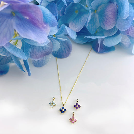 Petite Hydrangea Necklace