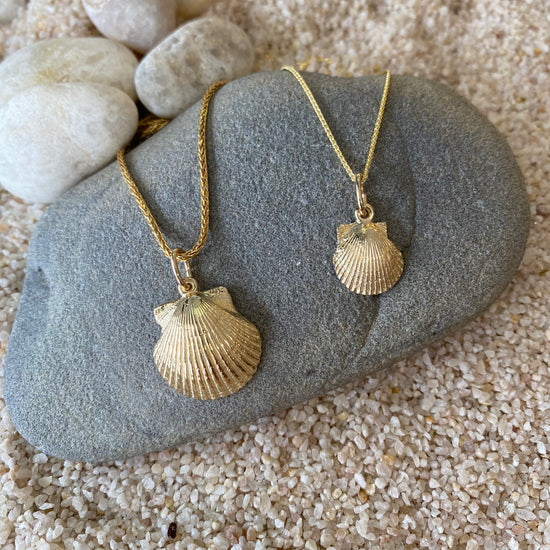 14K Gold Cape Cod Scallop Necklace