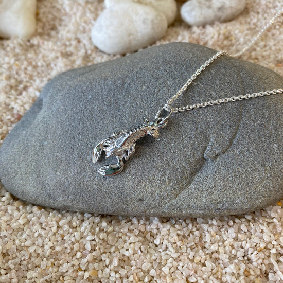 Sterling Silver Lobster Necklace