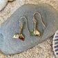 Whale Tail Drop Earrings