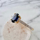 Illusion Band Sapphire Ring