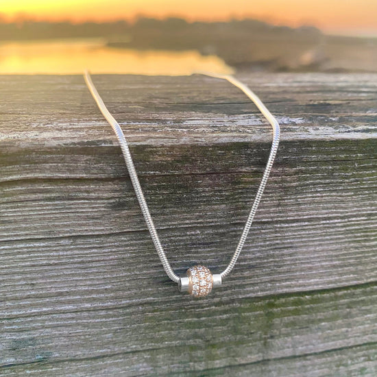Cape Cod Pavé Diamond Ball Necklace