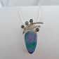 Sterling Silver Opal + Gemstone Necklace