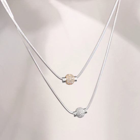 Cape Cod Pavé Diamond Ball Necklace