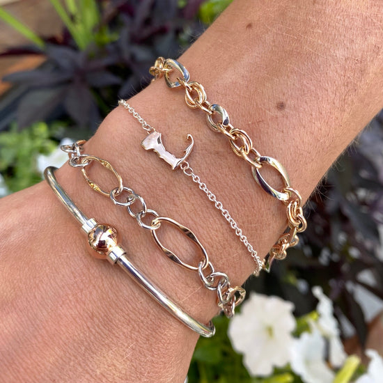 14k Rose Gold Wellfleet Link Bracelet