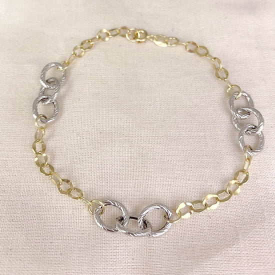 14k Gold Orleans Link Bracelet