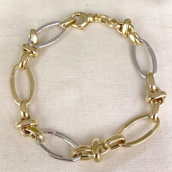 14k Gold Brewster Link Bracelet