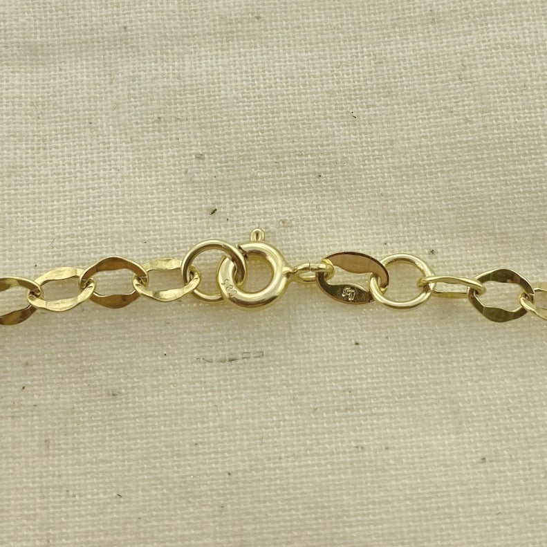 14kt Italian Yellow Gold Flat-Link Bracelet | Gold jewellery design  necklaces, Mens gold jewelry, 14kt gold bracelet