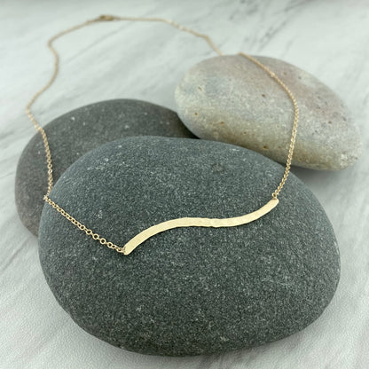 Hammered Wave Necklace