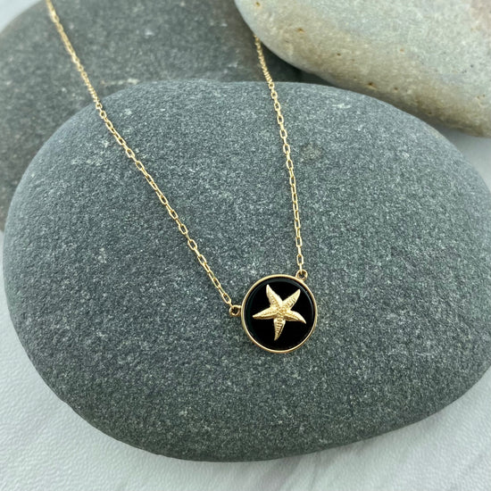 Nautical Dream 14k Onyx Necklace