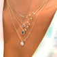 Opal + Diamond Dainty Necklace | By Meira T