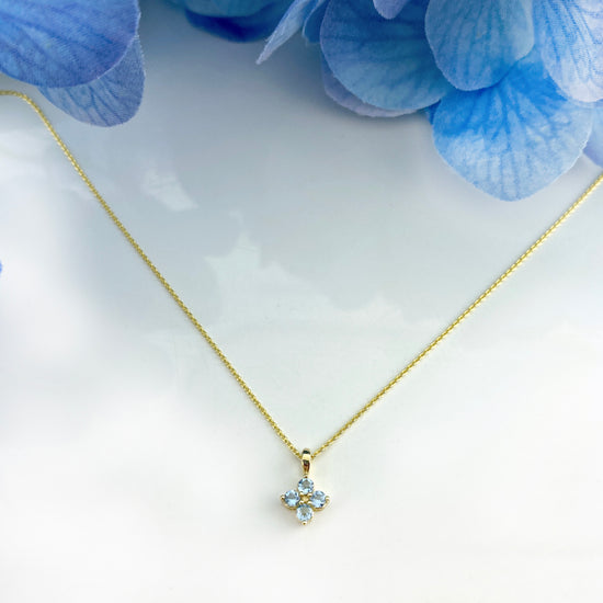Petite Hydrangea Necklace