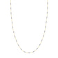 14k Two Tone Twisted Bar Chain