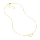 14k Gold Linked Hearts Necklace