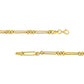 14k Gold Paper Clip Link Necklace