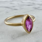 Pink Sapphire Bezel Ring