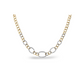 14k Two Tone Luxe Diamond Link Necklace
