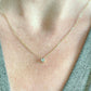 14k Gold Petite Aquamarine Necklace