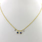 Petite Sapphire and Diamond Necklace | By Meira T
