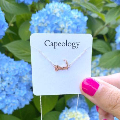 Capeology Cape Cod Map Necklace