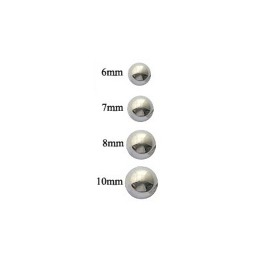 Sterling Silver Cape Cod Single Ball Stud Earrings