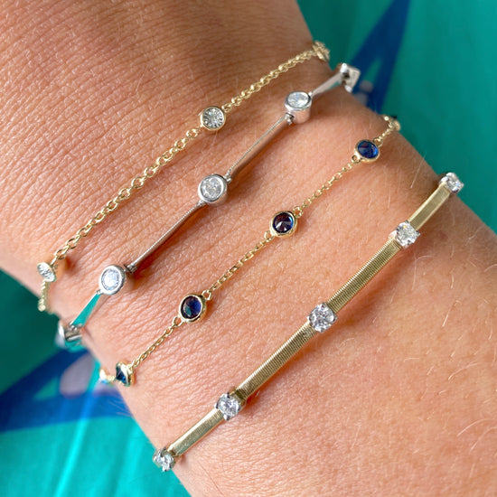 Sapphire Station Bracelet