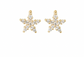 Diamond Petite Starfish Stud Earrings
