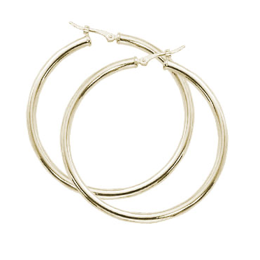 14k Large Gold Hoops