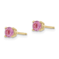 14k Pink Sapphire Stud Earrings