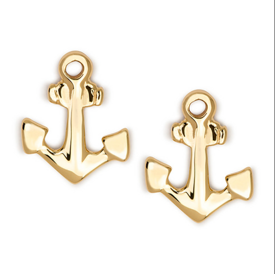 Petite Anchor Stud Earrings