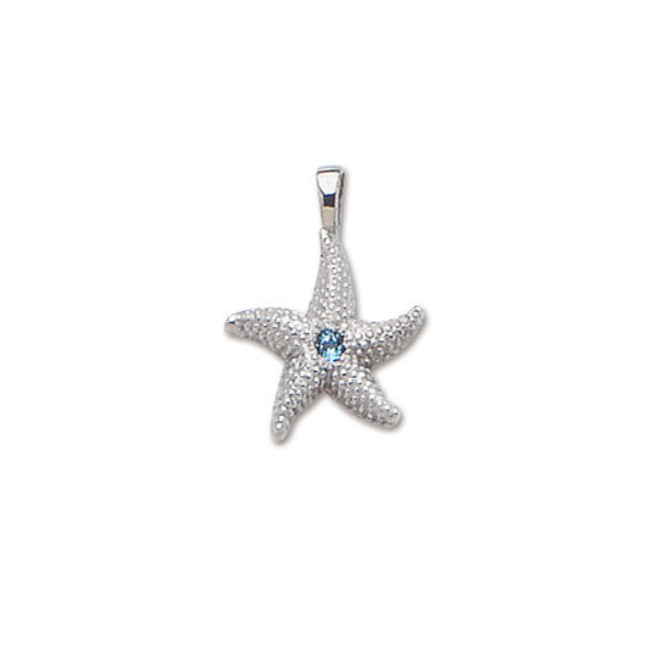 Amazon.com: SUVANI Sterling Silver Beautiful Starfish Pendant Necklace, 18  inch Snake Chain : Clothing, Shoes & Jewelry